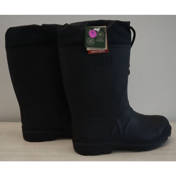 Kamik Men's Sz 11 Black Forester Waterproof Insulated Rubber Rain/Snow Boots - Picture 9 of 9